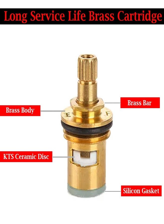 Imaashi Stainless Steel & Brass Disk Angle Valve Multipurpose Angle Cock for Bathroom, Wash Basin, Toilet & Geyser Durable Water Flow Control Valve - (Pack of - 2) - Image 2